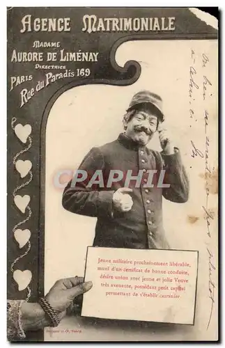 Humour - Agnece Matrimonale - Paris Rue de Paradis 169 - Cartes postales