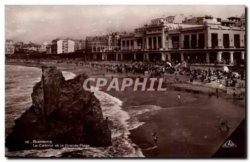 Biarritz - Le Casino et la Grande Plage - Cartes postales