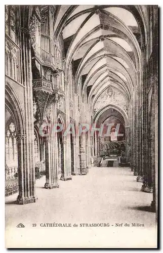 Strasbourg - Strassburg - Nef du Milieu - Cathedrale - Cartes postales