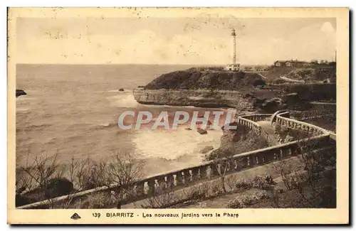 Biarritz - Les Nouveaux Jardin ver le Phare - Ansichtskarte AK