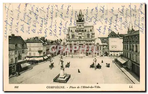 Compiegne - Place de l&#39Hotel de Ville Cartes postales