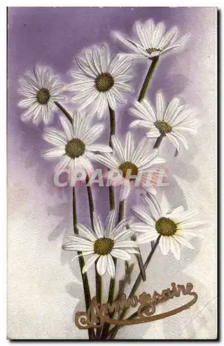 Cartes postales Fantaisie Fleur Anniversaire
