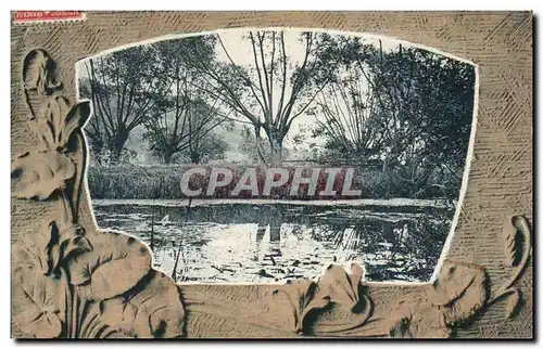 Cartes postales Fantaisie Paysage de bocage