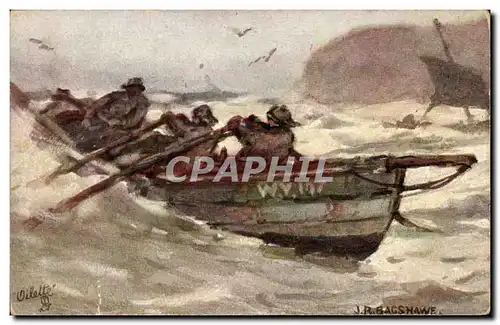 Cartes postales Fantaisie Bateau de peche