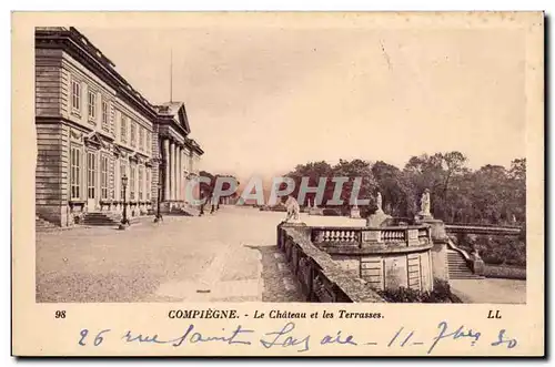 Compiegne Ansichtskarte AK Palais La terrasse