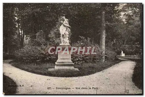 Compiegne Cartes postales Vue dans le parc