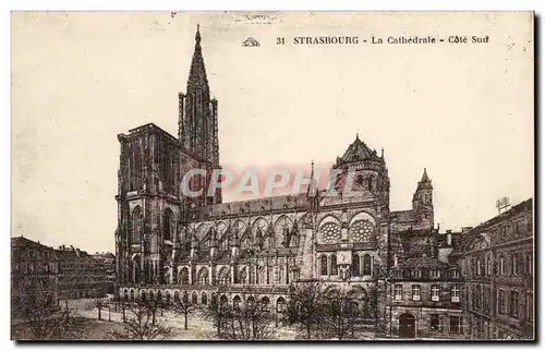 Cartes postales Strasbourg La cathedrale Cote Sud