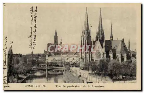 Ansichtskarte AK Strasbourg TEmple protestant de la garnison