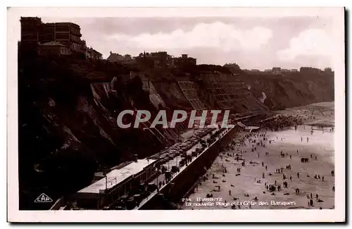 Ansichtskarte AK Biarritz La nouvelle plage et la cote des basques