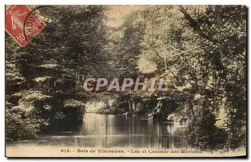 Ansichtskarte AK Bois de Vincennes Lac et cascade des minimes