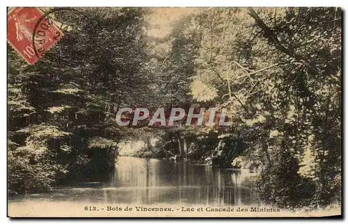 Cartes postales Bois de Vincennes Lac et cascade des minimes