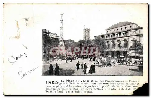 Cartes postales Paris Place du Chatelet