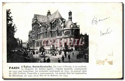 Cartes postales Paris Eglise Sainte Eustache