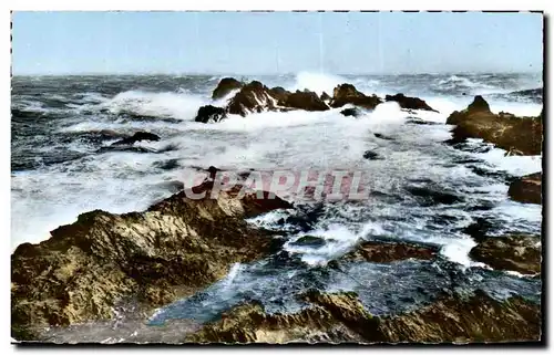 Cartes postales moderne La cote Vermeille Rochers par grosse mer