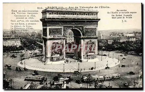 Paris Cartes postales Arc de triomphe de l&#39etoile