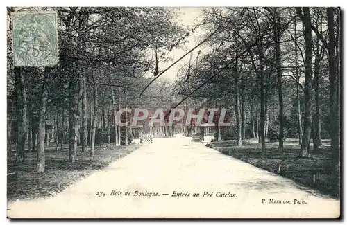 Paris Ansichtskarte AK Bois de Boulogne Entree du Pre Catalan