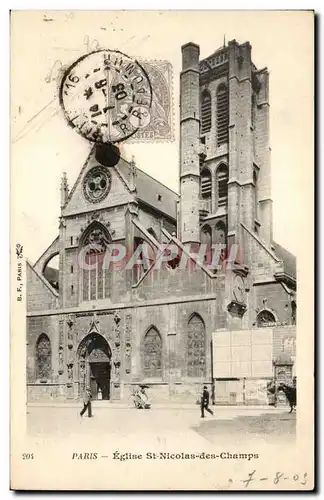 Paris Ansichtskarte AK Eglise St Nicolas des Champs