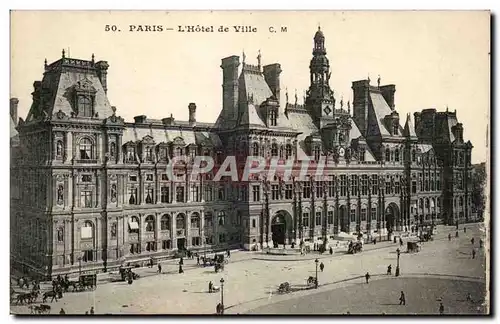 Paris Cartes postales Hotel de ville