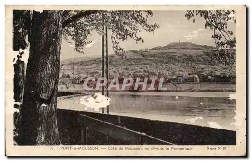 Cartes postales Pont a Mousson Cote de Mousson vu depuis la promenade