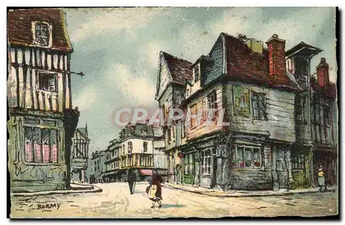 Cartes postales Louviers Vieilles maisons Rue du Neubourg