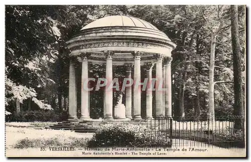 Cartes postales Versailles Hameau de Marie Antoinette TEmple de l&#39amour