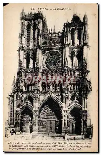 Cartes postales Amiens La cathedrale