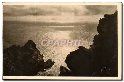 Cartes postales Les iles d'Hyeres Porquerolles Lever de soleil sur la grande cale
