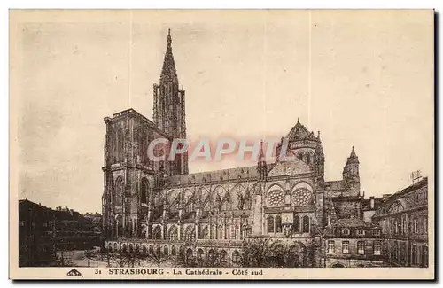 Cartes postales Strasbourg la cathedrale Cote sud