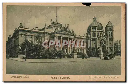 Cartes postales Strasbourg Palais de justice