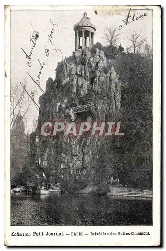 Cartes postales Paris Belvedere des Buttes Chaumont