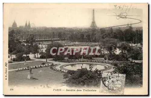 Paris Ansichtskarte AK Jardin des Tuileries Tour Eiffel