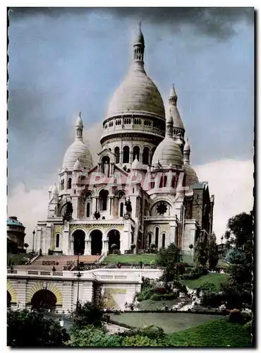 Paris Moderne Karte Sacre Coeur montmartre