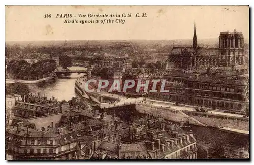 Paris Cartes postales Vue de la generale de la Cite