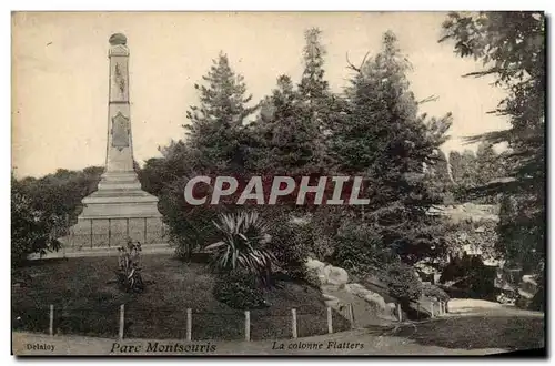 Paris Ansichtskarte AK Parc montsouris La colonne Flatters