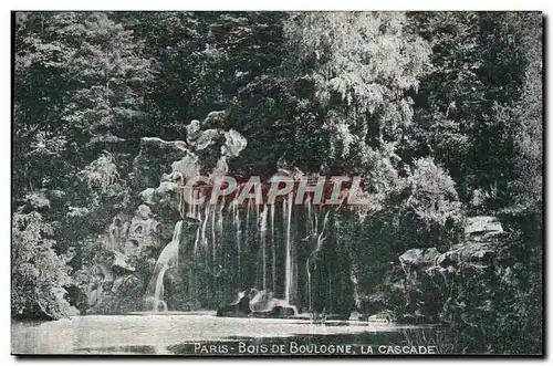 Paris Ansichtskarte AK Bois de Boulogne La cascade