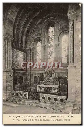 Paris Ansichtskarte AK Basilique du Sacre Coeur de montmartre Chapelle de la bienheureuse Marguerite marie