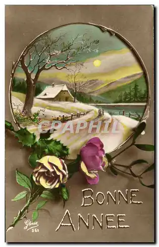 Cartes postales Fantaisie Bonne annee