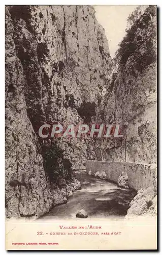 Cartes postales Vallee de l'aude Gorges de St Georges Pres Axat