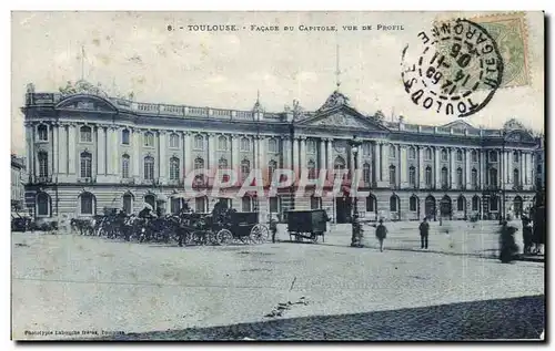 Ansichtskarte AK Toulouse Facade du Capitole vue de profil