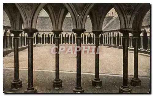 Ansichtskarte AK Mont Saint Michel Abbaye Les galeries du cloitre