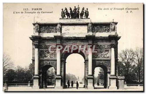 Cartes postales Paris Arc de triomphe du Carrousel