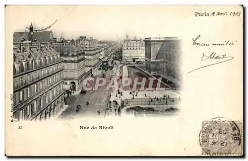 Cartes postales Paris Rue de Rivoli