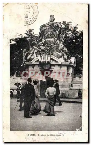 Cartes postales Paris Statue de Strasbourg