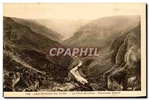 Les corniches Cartes postales Le point sublime Panorama Amont