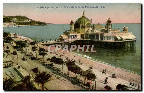 Cartes postales Nice Le palais de la jetee promenade