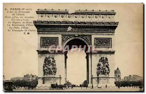 Paris Cartes postales Arc de triomphe de l&#39etoile