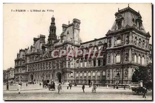 Paris Cartes postales Hotel de ville