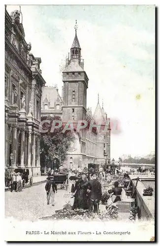 Paris Cartes postales Marche aux fleurs La conciergerie