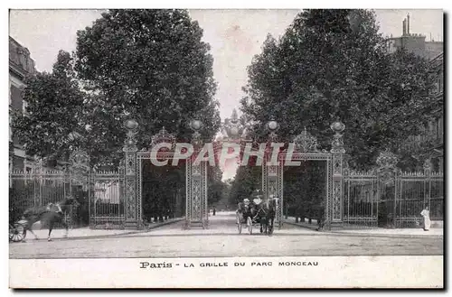 Paris Ansichtskarte AK La grille du parc Monceau