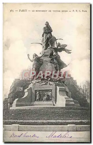 Paris Ansichtskarte AK Le monument de Victor Hugo